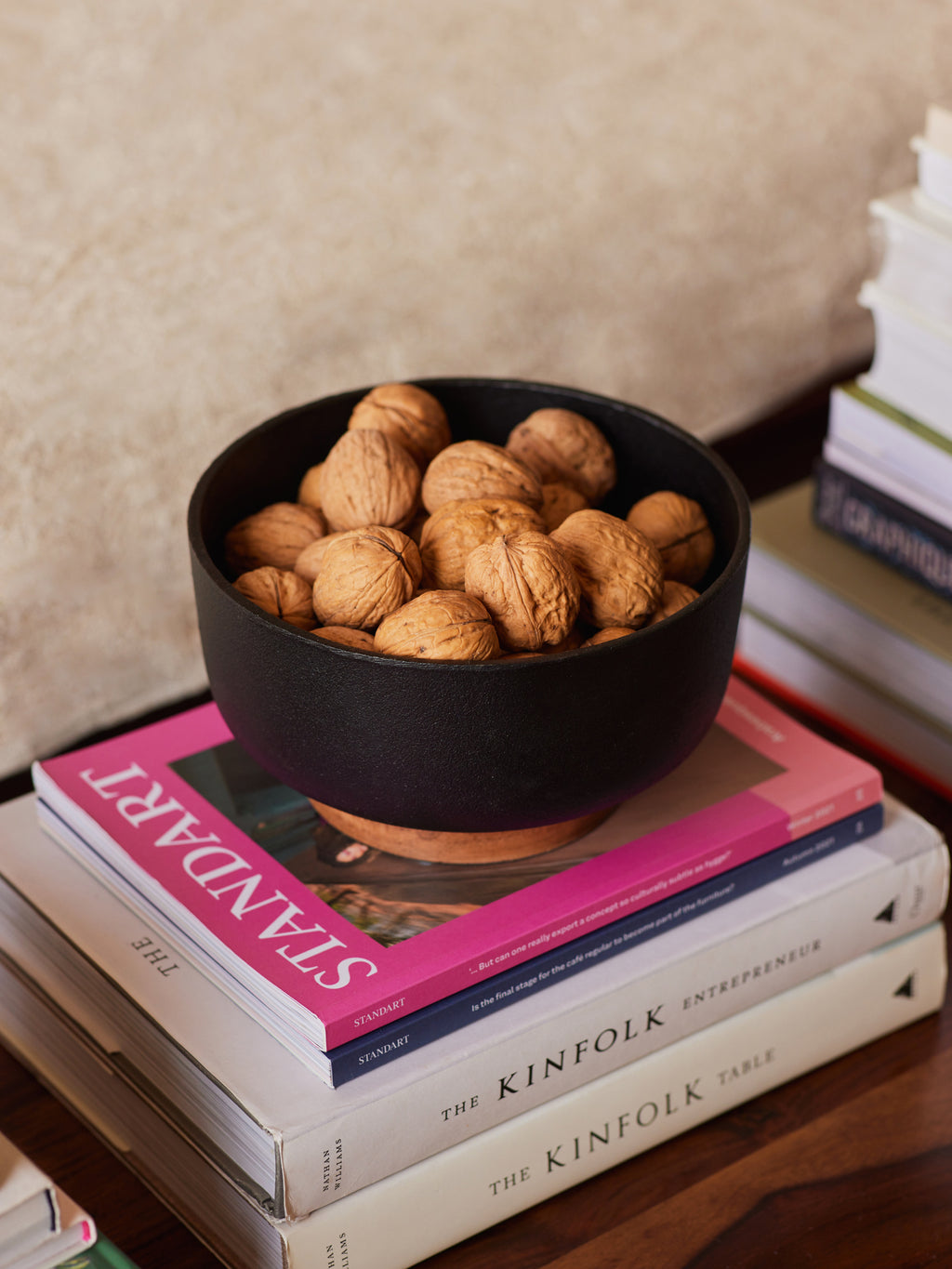 Raw Metal Black Bowl, Small - Fleck