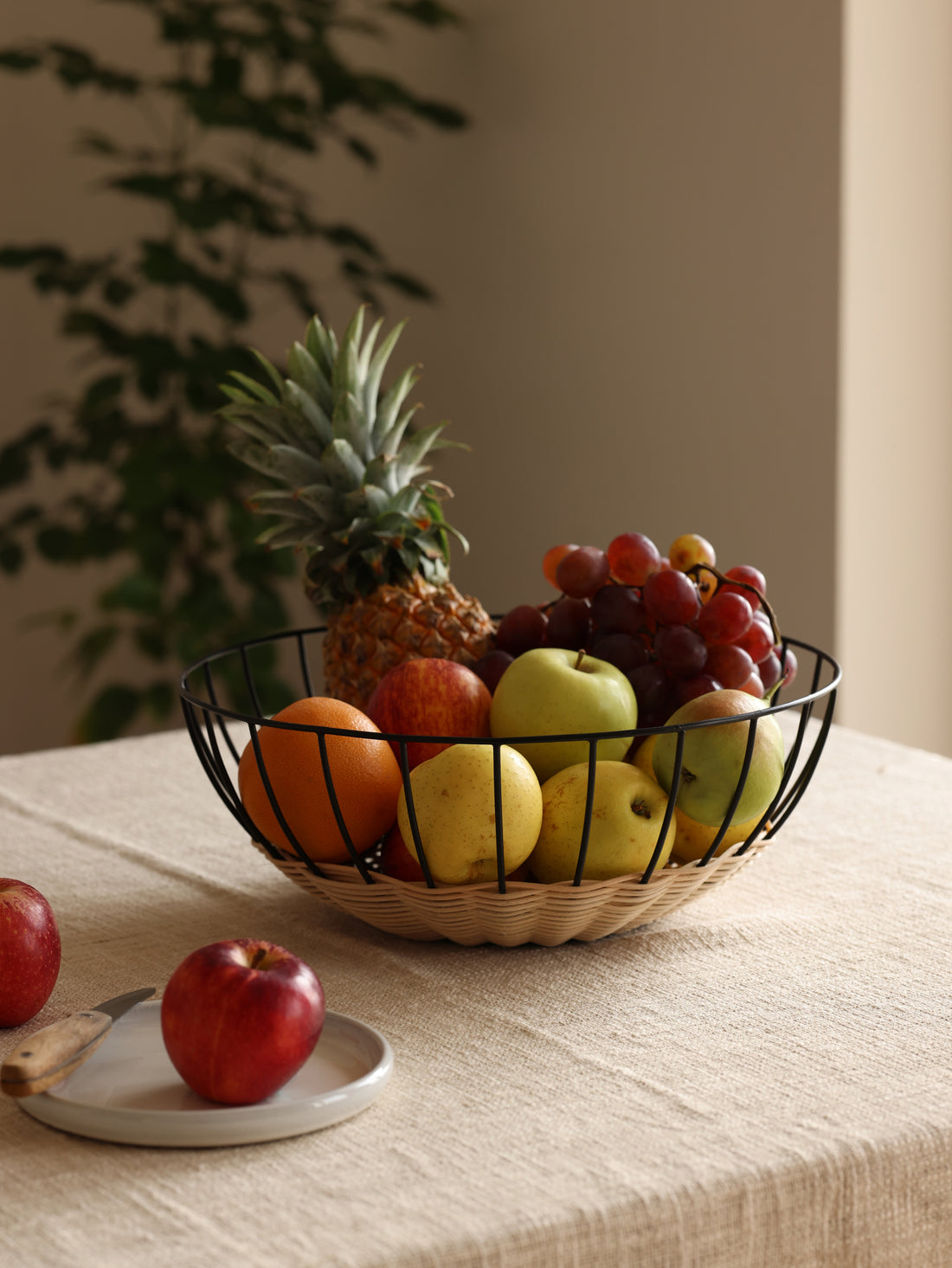 Cabo Natural Rattan Fruit Basket - Fleck