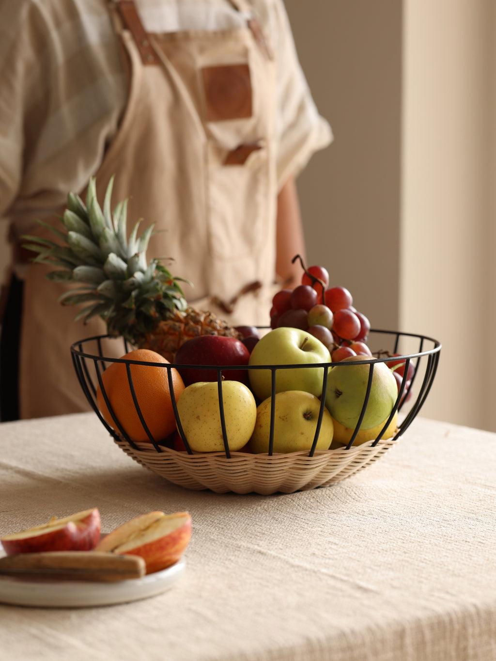 Metal Fruit basket.