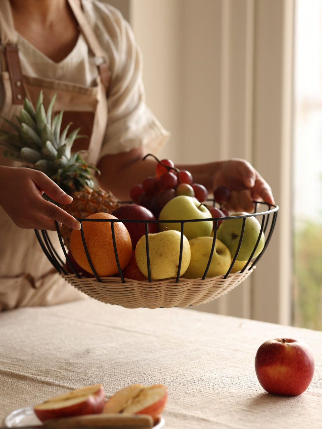 Rattan Fruit basket.