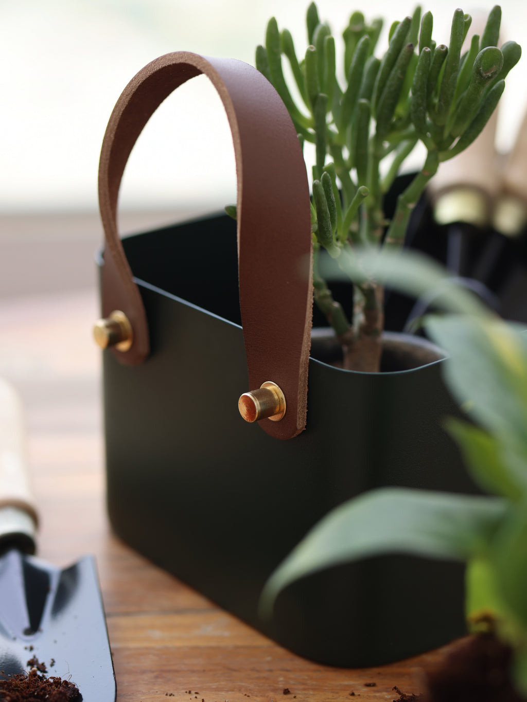 Rectangle Basket - Forest Green, Small - Fleck