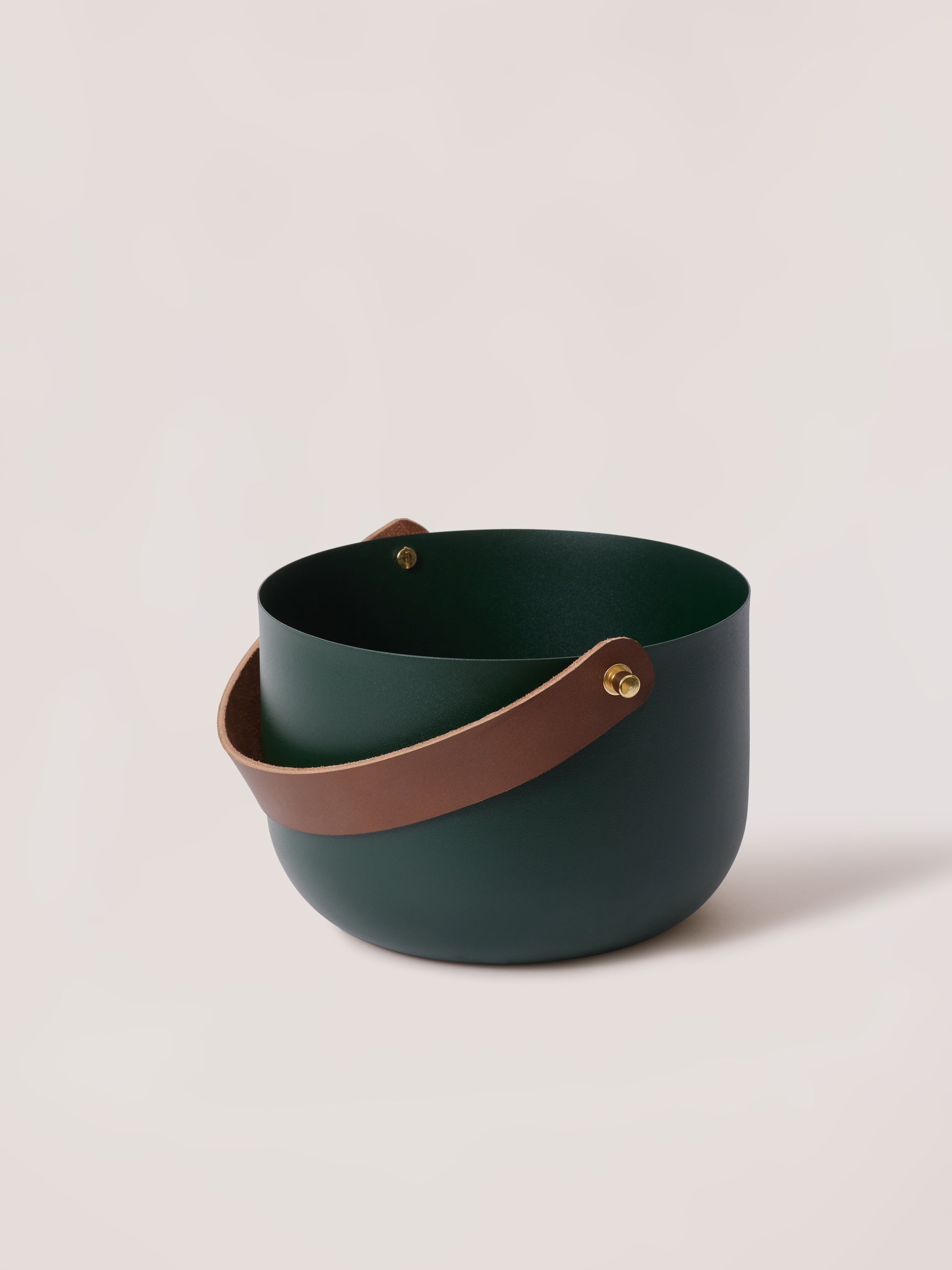Round Basket - Forest Green, Small - Fleck
