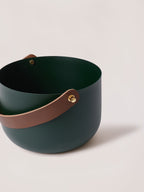 Round Basket - Forest Green, Small - Fleck