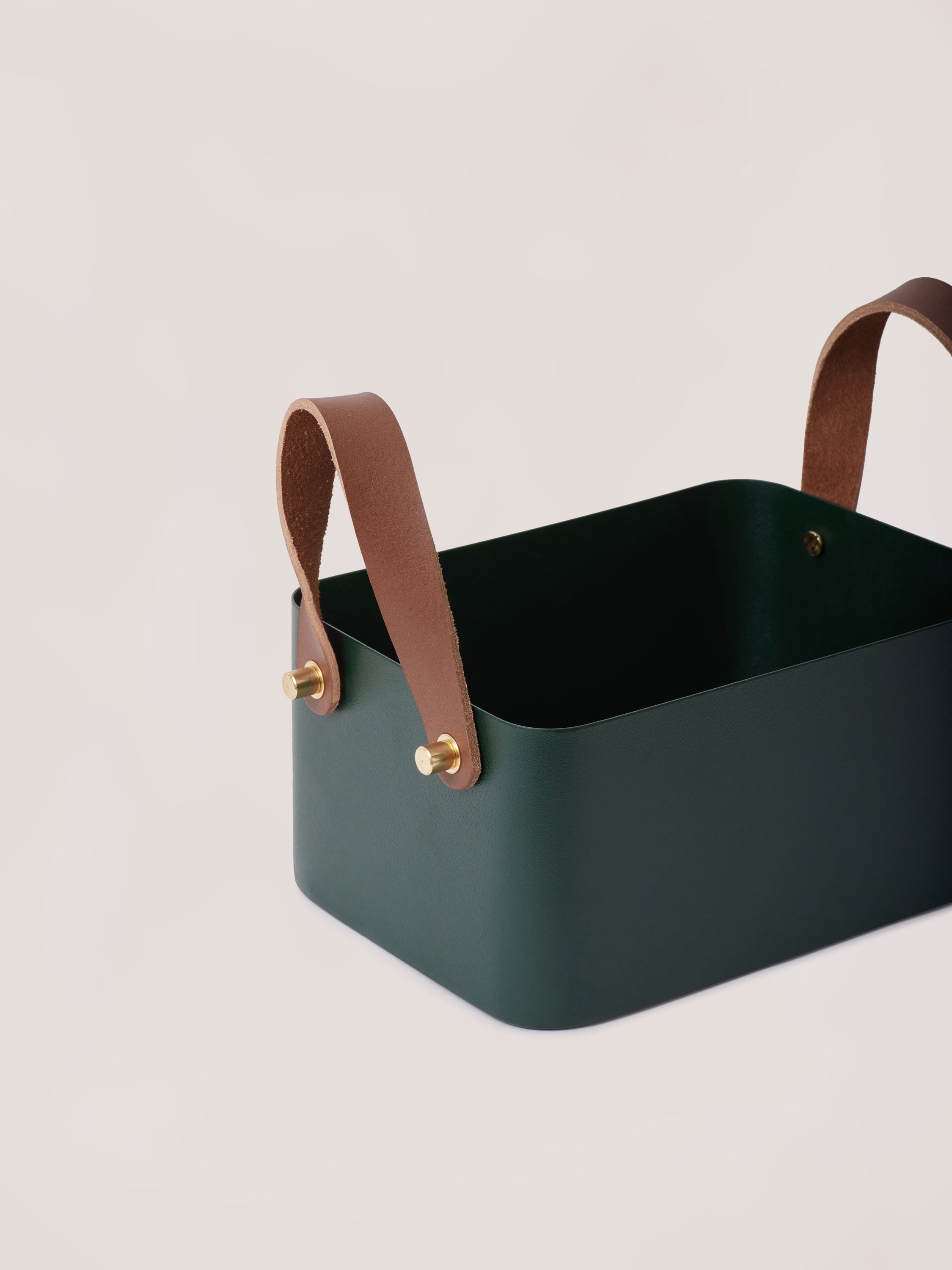 Rectangle Basket - Forest Green, Small - Fleck
