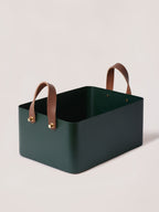 Rectangle Basket - Forest Green, Medium - Fleck