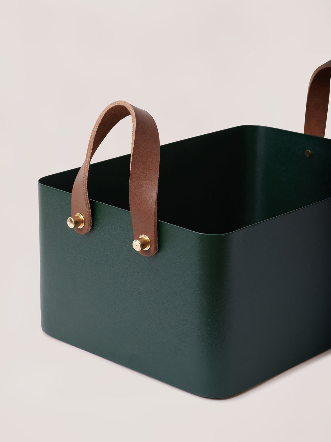 Rectangle Basket - Forest Green, Medium - Fleck