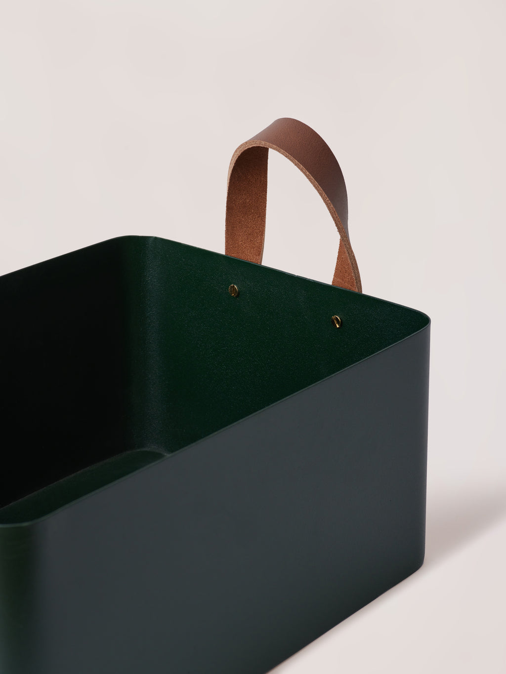 Rectangle Basket - Forest Green, Medium - Fleck