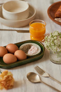 Ilai Handcrafted Stoneware Oblong Plate - Fleck