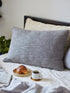 Solid Grey throw pillow cover