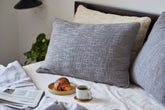 Solid Grey throw pillow cover