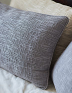 Solid Grey throw pillow cover