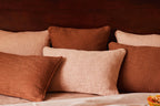 Solid pink throw pillow covers  Edit alt text
