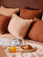 Solid pink throw pillow covers  Edit alt text