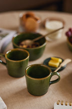 Ilai green ceramic Coffee mugs by fleck