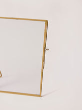 Photo Frames, Brass & Glass Fold Detail