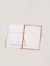 Photo Frames, Brass & Glass Open