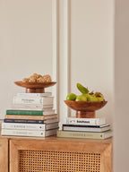 Raise Curve Bowl, Acacia Wood - Fleck