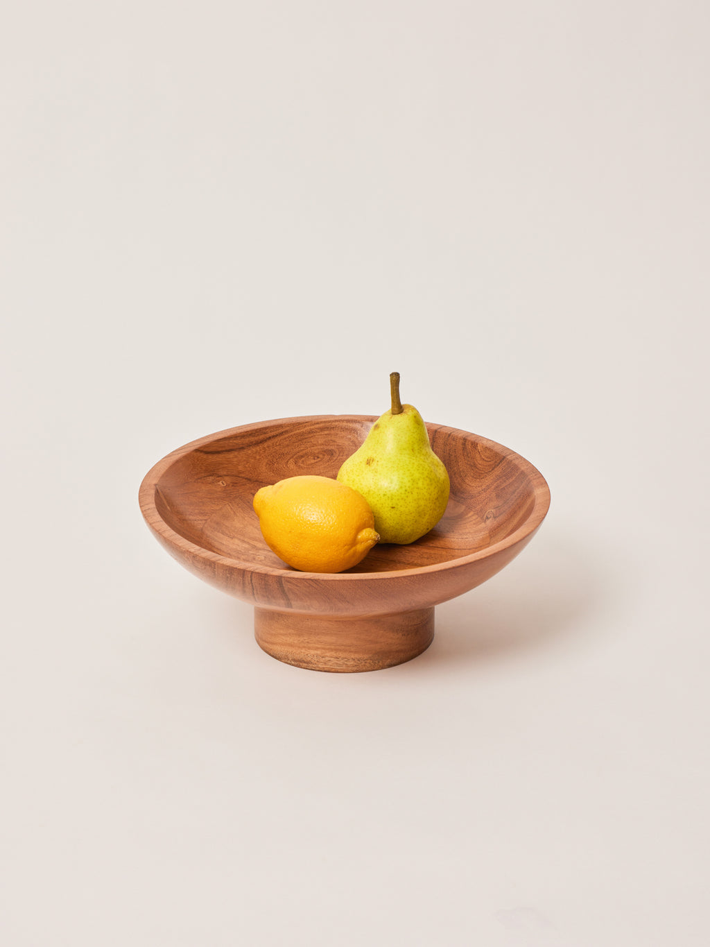 Raise Curve Bowl, Acacia Wood - Fleck