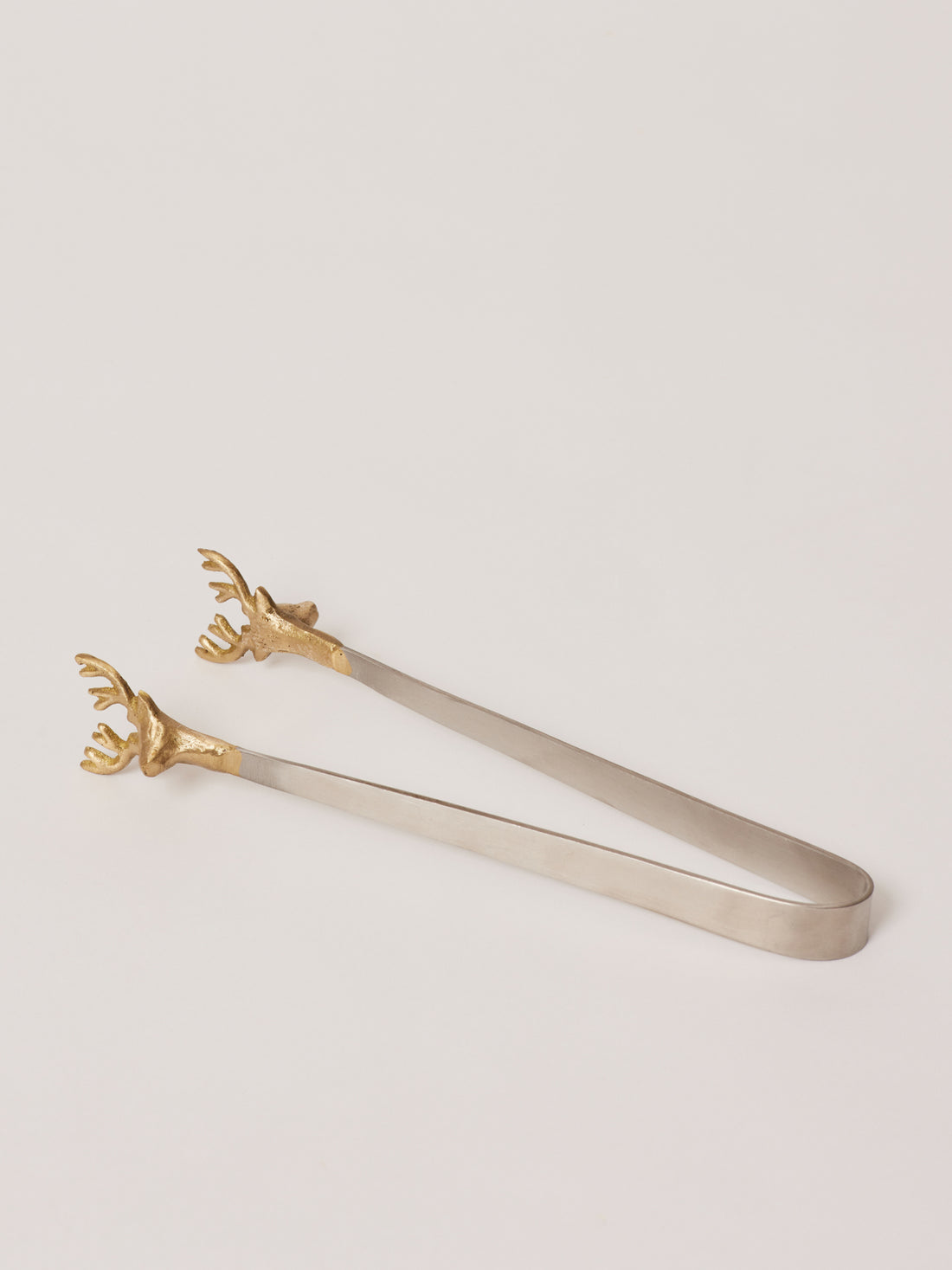 Reindeer Brass And Steel Tongs - Fleck