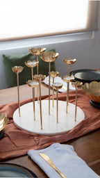 Round Lotus tea light holder 11 flowers