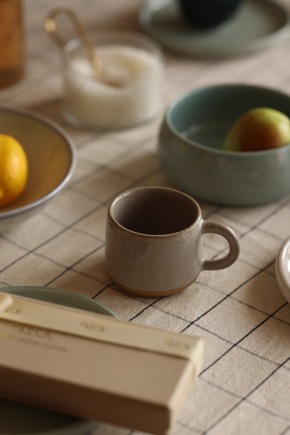 Sand Grey Ceramic Cup for Tea and Coffee