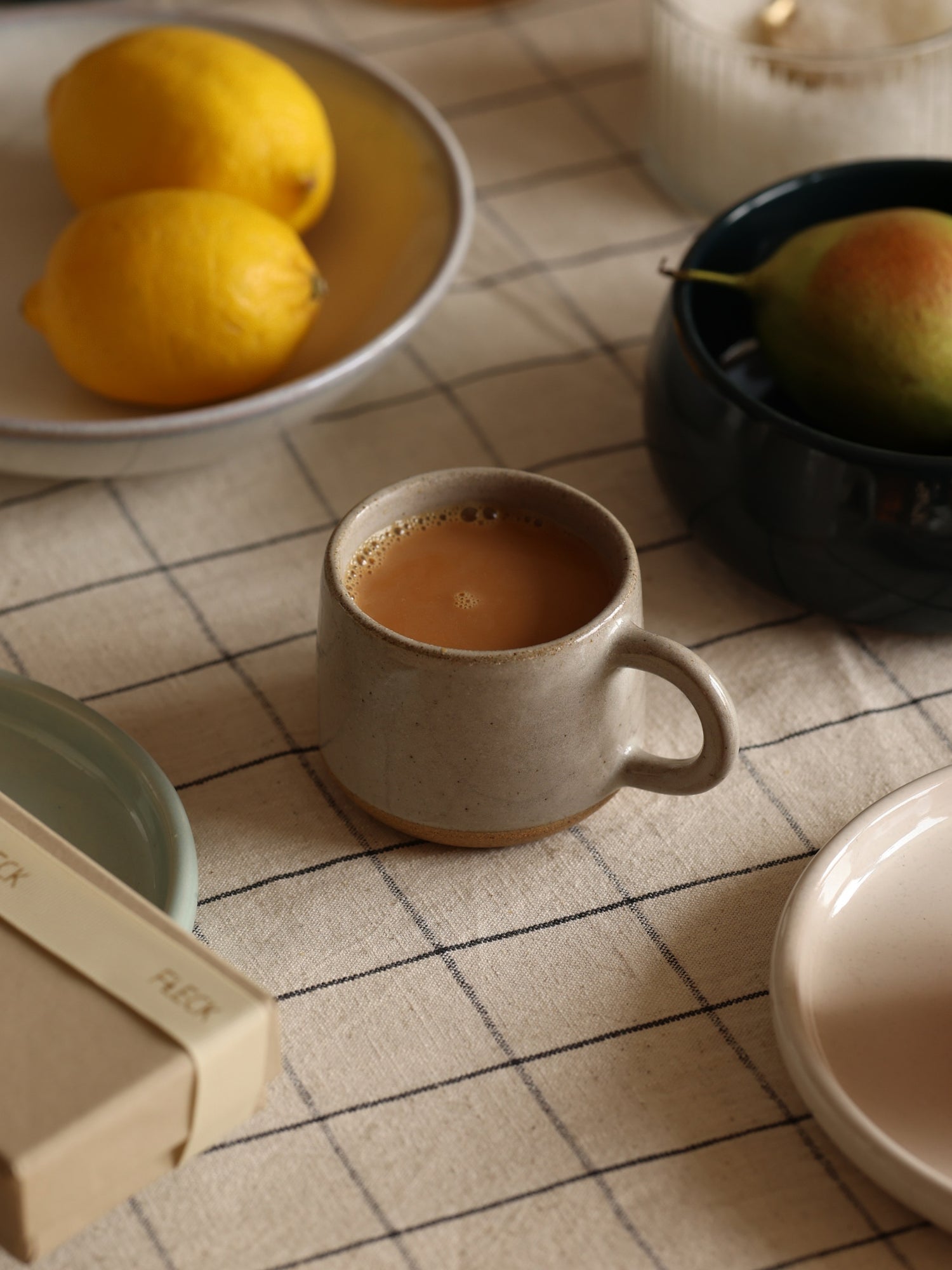 Sand Grey Ceramic Tea Cup