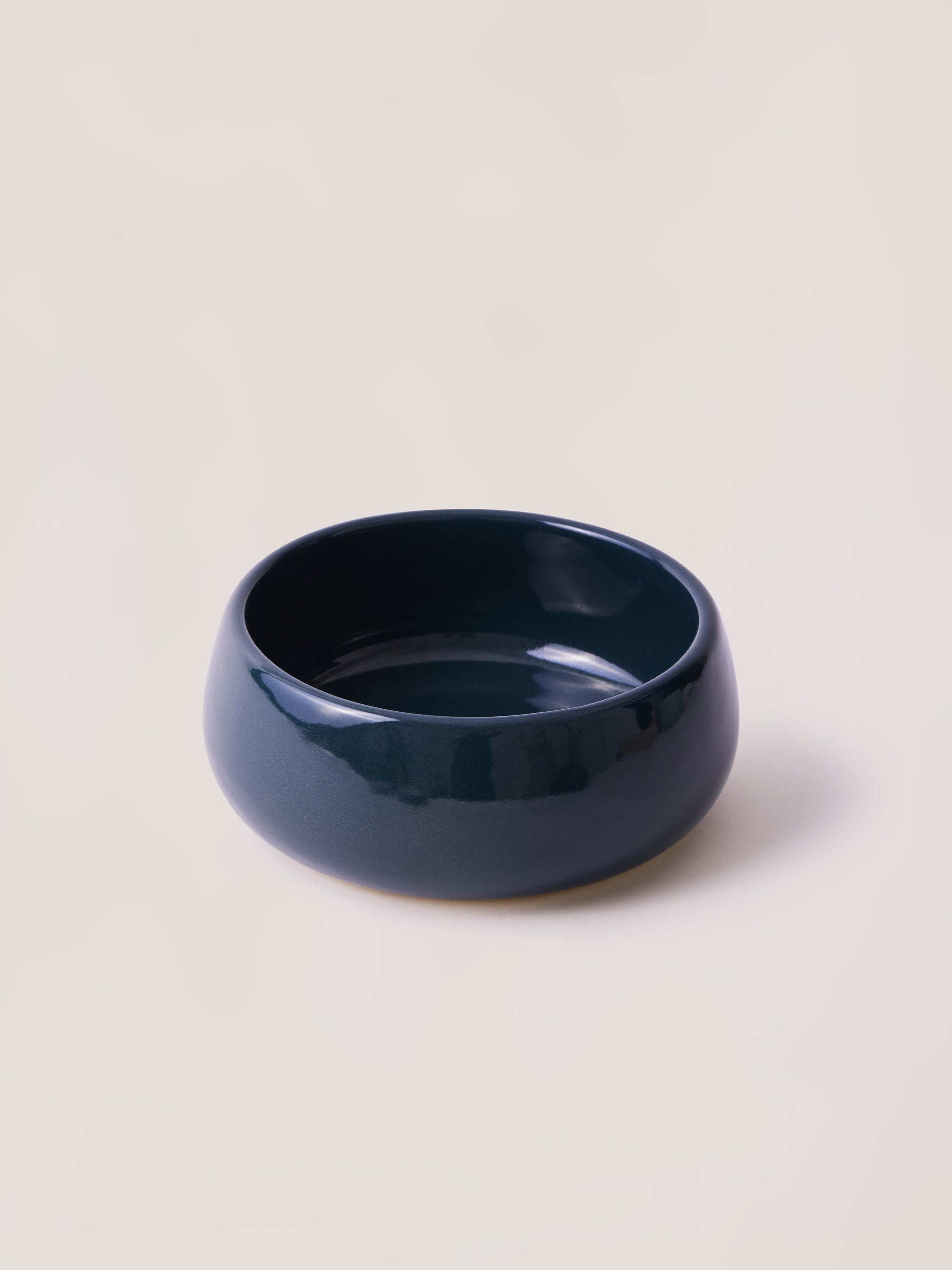 deep blue ceramic curry bowl