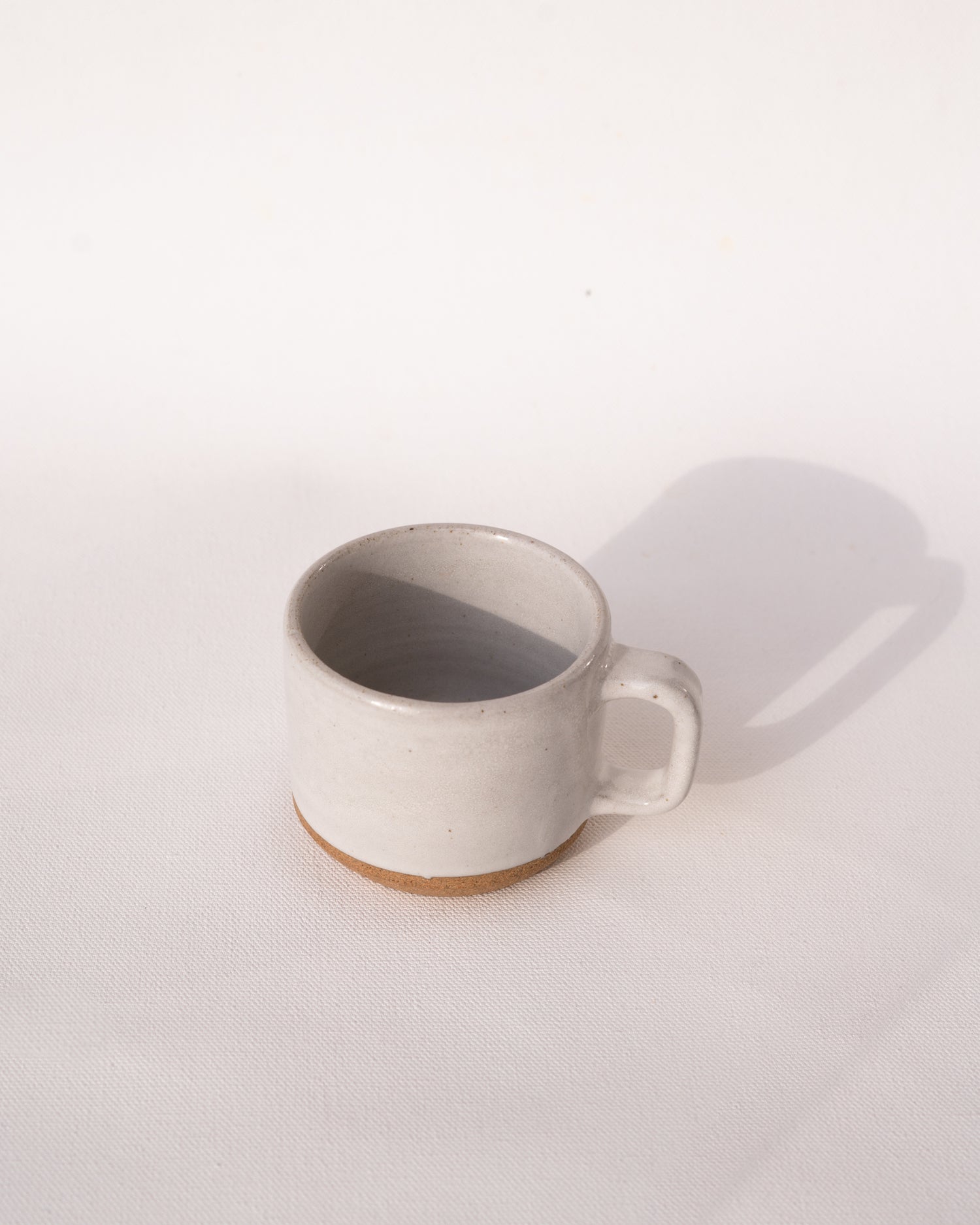 Snowdrop  Small White Ceramic Mugs For Coffee