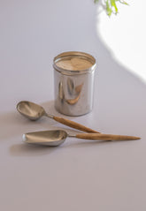 Stainless Steel Scoopers With Wooden Handles
