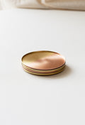 Two tone copper & brass coasters - Fleck