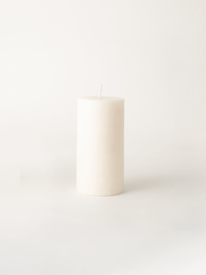 Milky White Pillar Candles