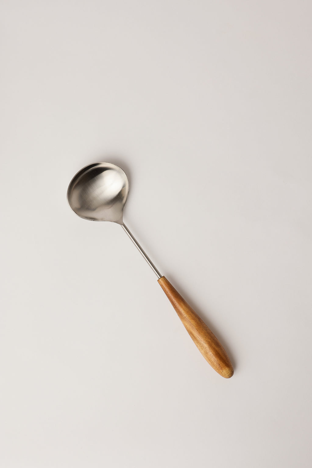 Wood & Steel Serving Spoon - Fleck