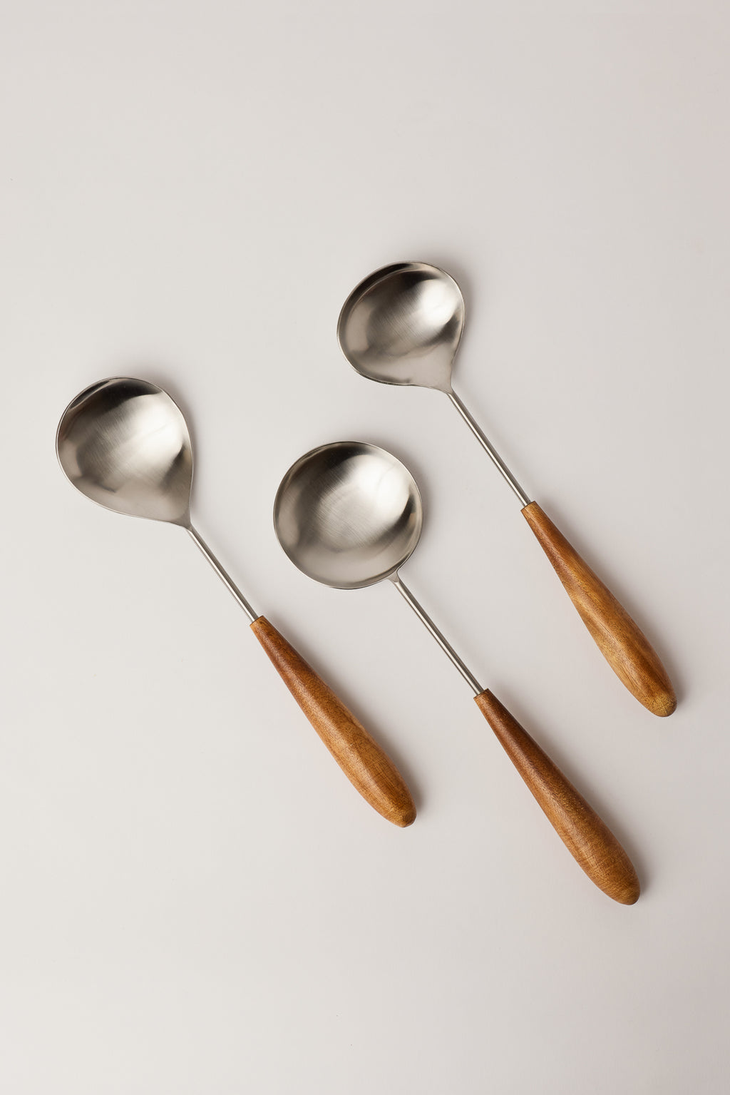 Ferfle Spoon Wood & Steel Serving Spoons – Fleck