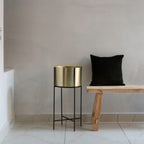 Marigold Planter, Stout, Matte gold - Fleck